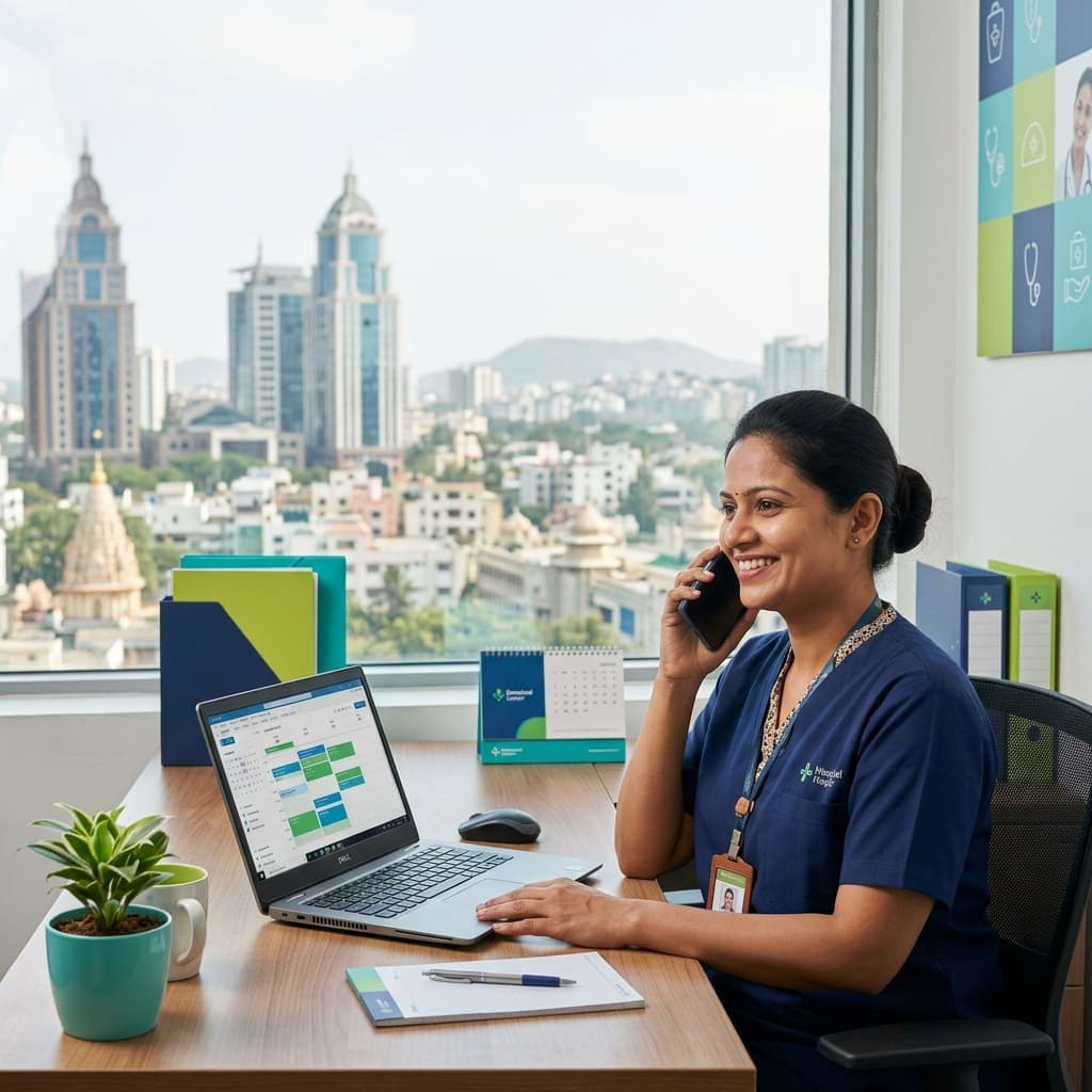 NurseNest Care customer support - ready to help book professional home nursing services in Delhi/NCR 24/7