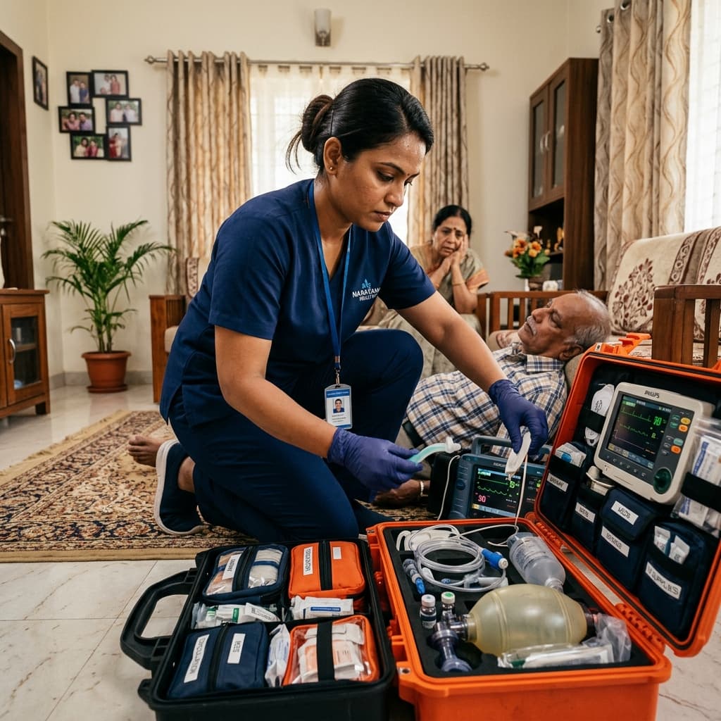 24/7 emergency nursing care response at home in Delhi/NCR - critical care and medical emergency support